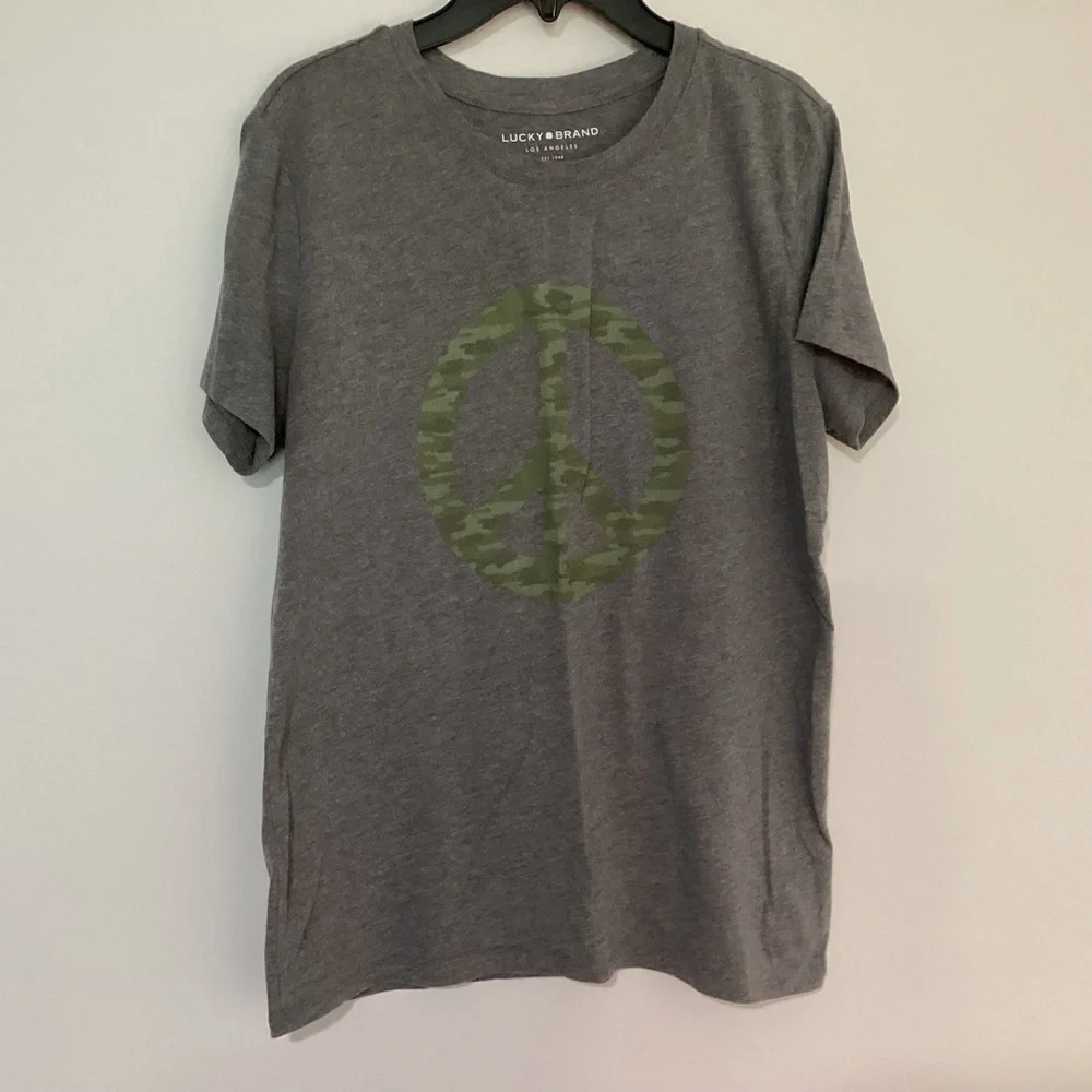 Lucky Brand Camo Peace T-Shirt